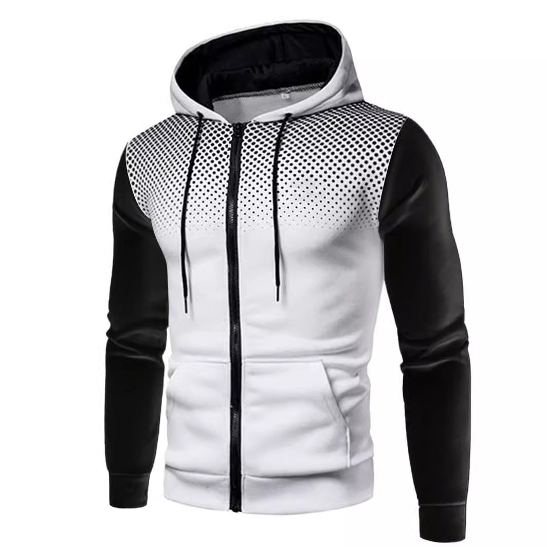 Sportliche Kapuzenjacke mit kontrastierenden Einsätzen Berlin-Glamour - BerlinGlamour