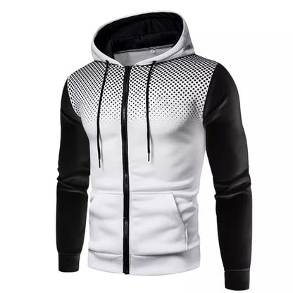 Sportliche Kapuzenjacke mit kontrastierenden Einsätzen Berlin-Glamour - BerlinGlamour