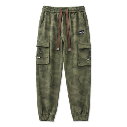 Herren Cargohose Elastic mit Reißverschlusstaschen Flexibel