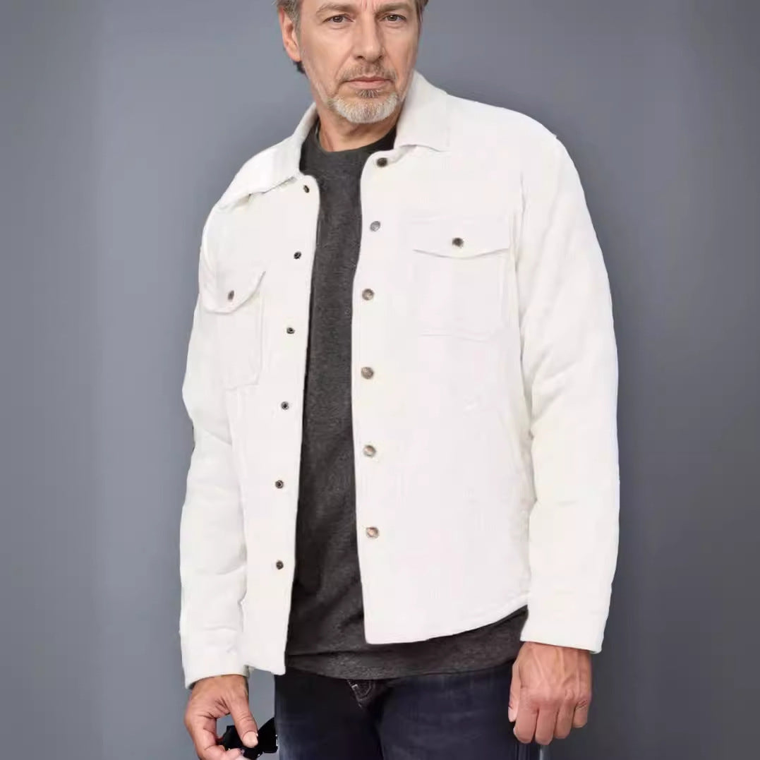 Herren Cordjacke robust mit Taschen und Reißverschluss - BerlinGlamour
