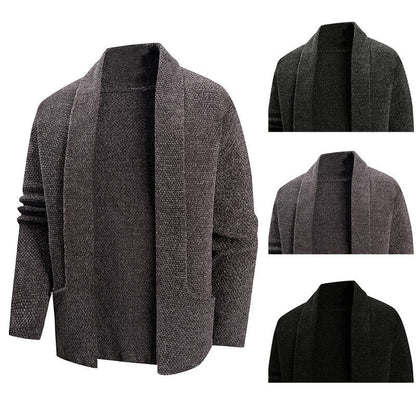Herren Strickjacke Modern Offener Kragen Praktisch - BerlinGlamour