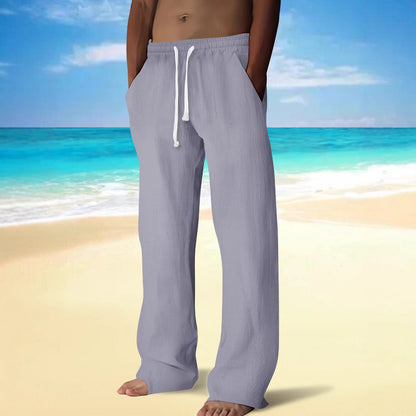 Herren Strandhosen Leicht Elastisch Mit Taschen