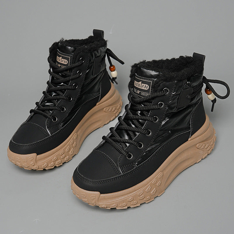 Damen Sneaker Hoch Modisch Isolierend Rutschfest