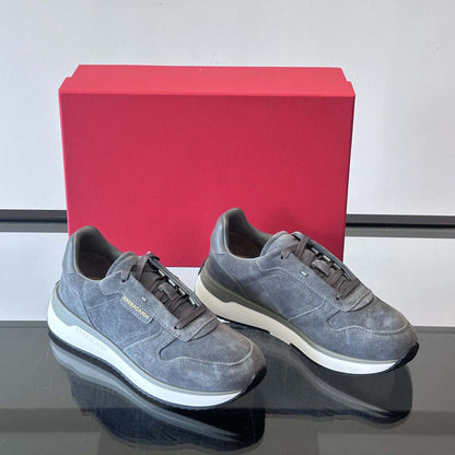 Damen Sneaker Sportlich Rutschfest Wildleder Schuhe