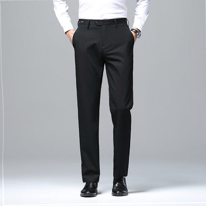 Herren Business-Hose Elegant Slim Fit dunkelgrau