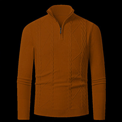 Herren Strickpullover Modern mit Reißverschluss