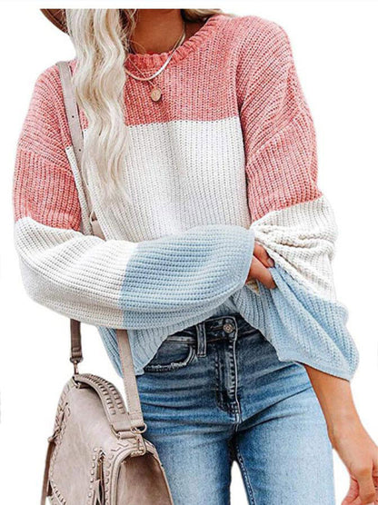 Damen Pullover Lässig Stricken Casual