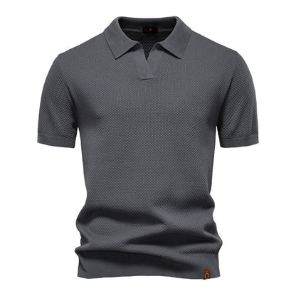 Herren Polo-Shirt Kurzarm Strukturiert Modern Berlin - BerlinGlamour