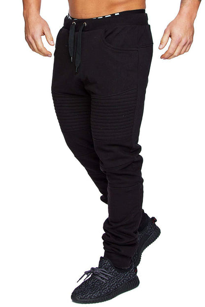 Herren Jogginghose Slim Fit Sportlich Mit Struktur