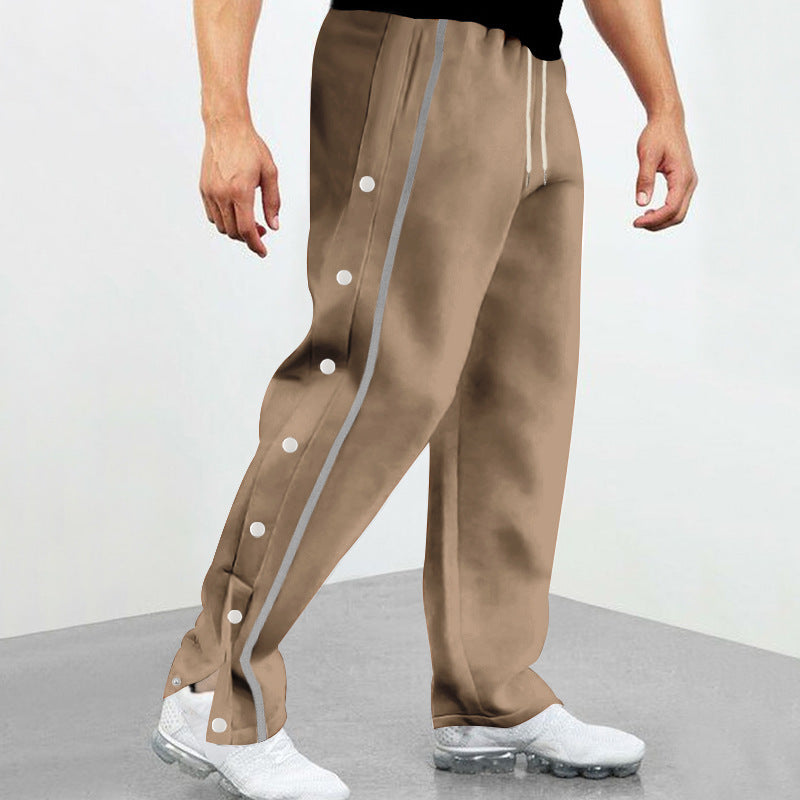 Bequeme Herren Sporthose Mit Knöpfen Sport Hose