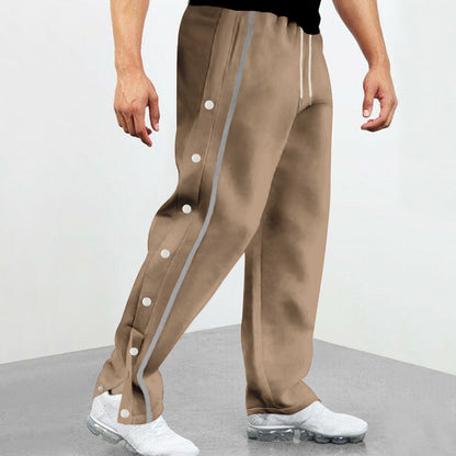 Bequeme Herren Sporthose Mit Knöpfen Sport Hose