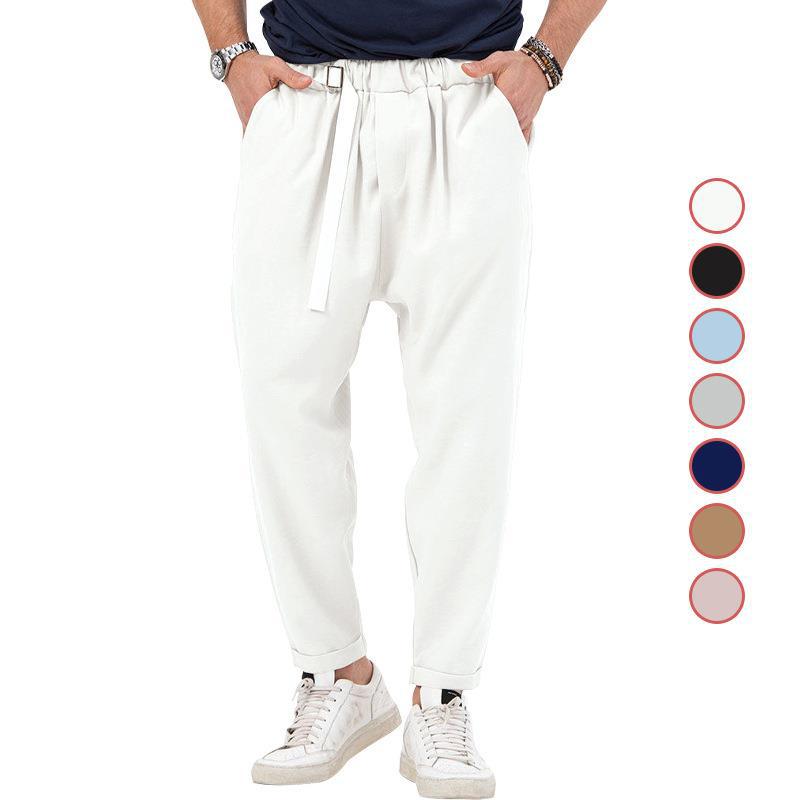 Herren Haremshose Elastisch Mit Seitentaschen Trendy - BerlinGlamour