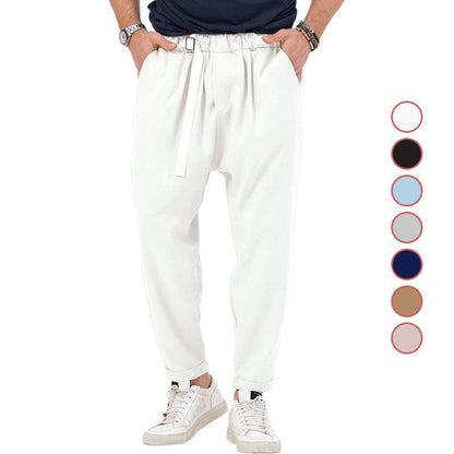 Herren Haremshose Elastisch Mit Seitentaschen Trendy - BerlinGlamour