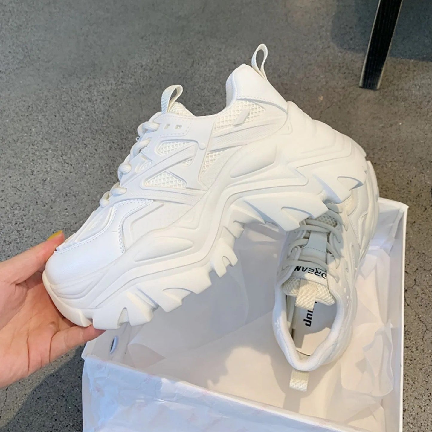 Damen Sneaker Atmungsaktiv Hochwertig Komfort Schuhe