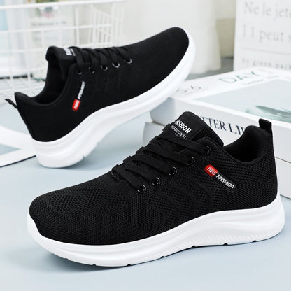 Bequeme Damen Sneaker Atmungsaktiv Elastisch Sportlich