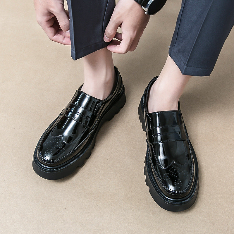 Damen Slipper Lässig Glänzend Lack Schuhe Bequem
