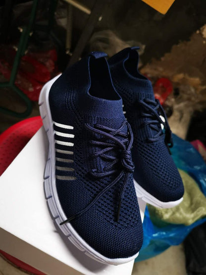 Damen Sneaker Sportlich Leicht Atmungsaktiv Netz