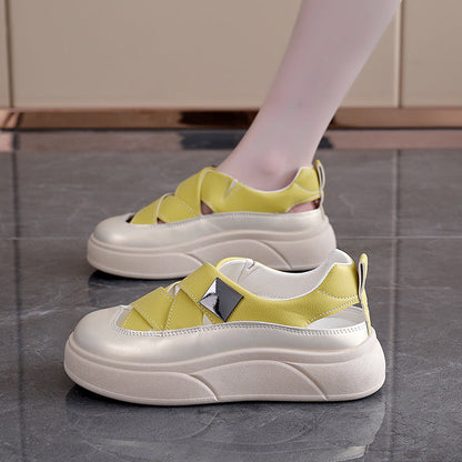 Damen Sneaker Sportschuhe Mit Kreuzband Design