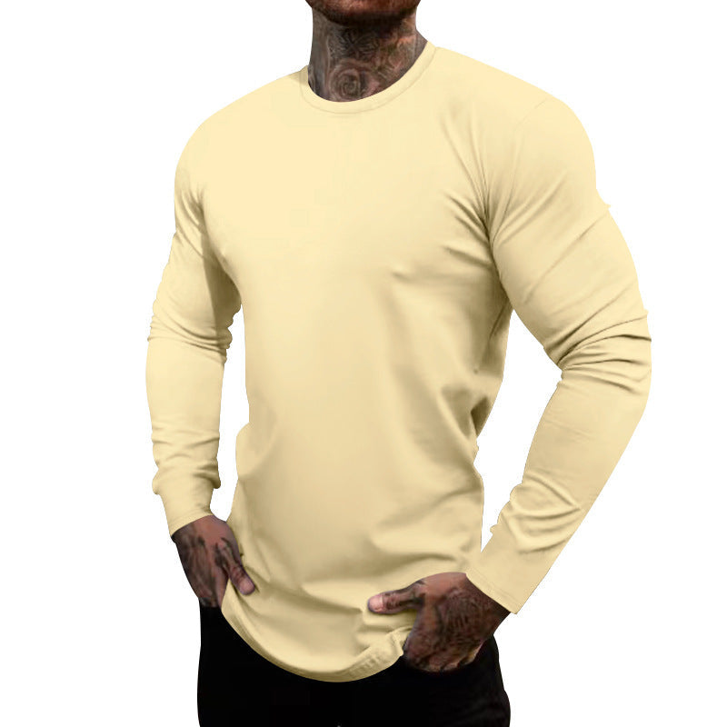 Herren T-Shirt Langarm Elastisch Feuchtigkeitstransportierend