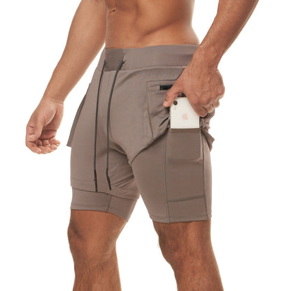 Herren Trainingshorts Mit Unterhose Funktionale Sportshorts - BerlinGlamour