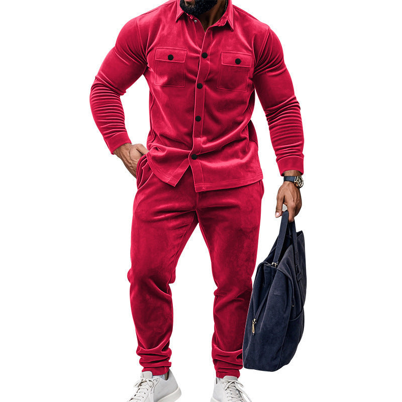 Herren Jogginganzug Sportlich Premium mit Taschen Lässig