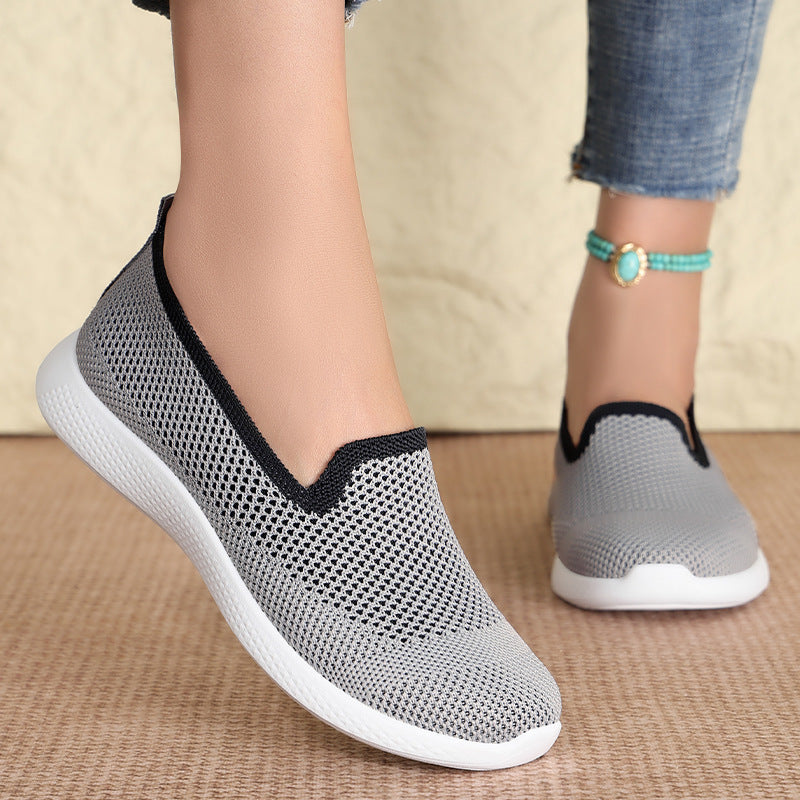 Damen Sneaker Atmungsaktiv Flexibel Mesh Schuhe Bequem