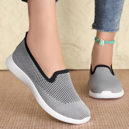 Damen Sneaker Atmungsaktiv Flexibel Mesh Schuhe Bequem