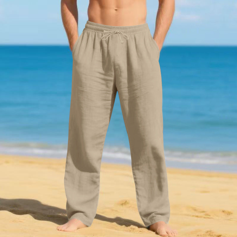 Herren leichte Strandhose mit verstellbarem Bund BerlinGlamour 

→ Herren leichte Strandhose, einzig verstellbarer Bund, Berliner Glamour
