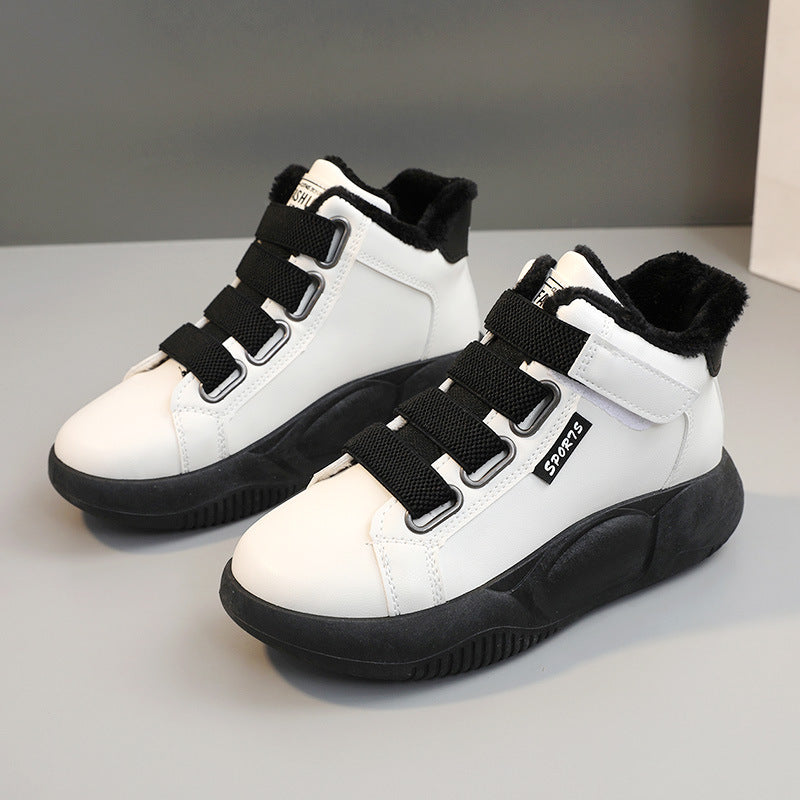 Damen Sneaker Sportlich High-Top Warm gefüttert
