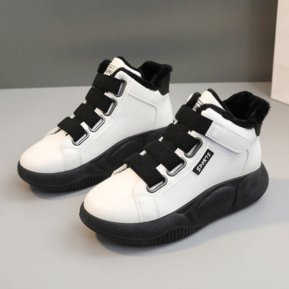 Damen Sneaker Sportlich High-Top Warm gefüttert