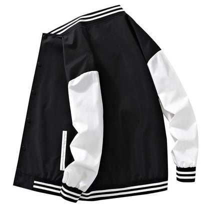 Herren Collegejacke Lässig Farbblock Modern