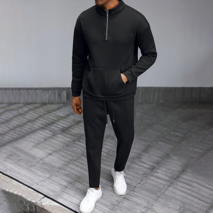 Herren Sportset mit Reißverschluss und Taschen Modern