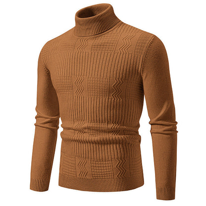 Herren Rollkragenpullover Elegantes Strickdesign Modern
