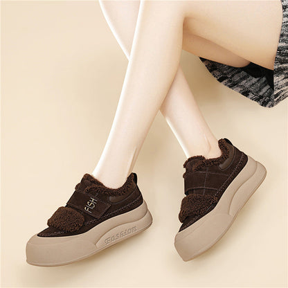 Damen Sneaker Bequem Kuschelig Weite Passform - BerlinGlamour