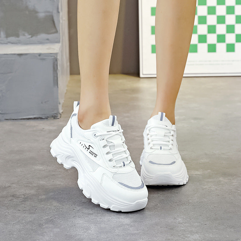 Damen Sneaker Chunky atmungsaktiv Stoßdämpfer