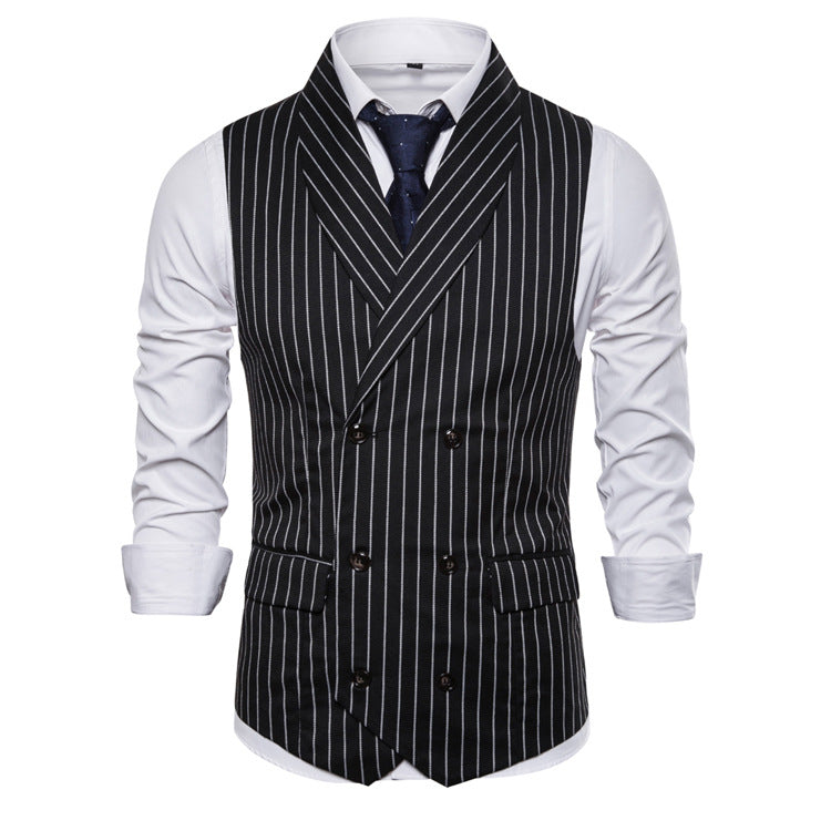 Herren Anzugweste Elegant Schwarze Slimfit