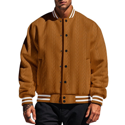 Herren Strickjacke Gesteppt Modern mit Seitentaschen