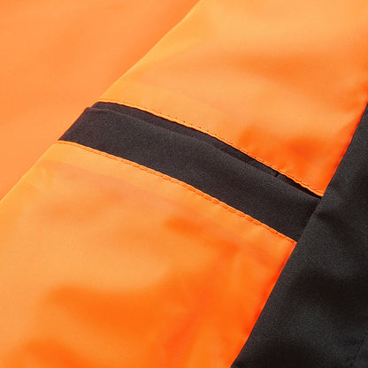 Herren Bomberjacke Lässig Reißverschluss Taschen Hochkragen