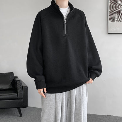 Herren Thermo Pullover Stehkragen Hochwertig Warm
