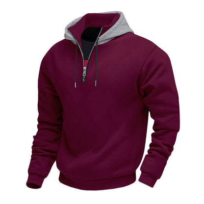 Herren Sweatjacke Reißverschluss Hochkragen Modern