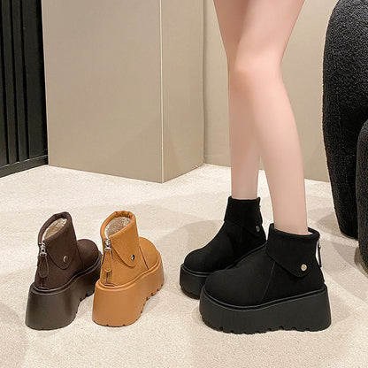 Damen Plateau-Stiefeletten Bequem Modisch Hochzeitsschuhe - BerlinGlamour