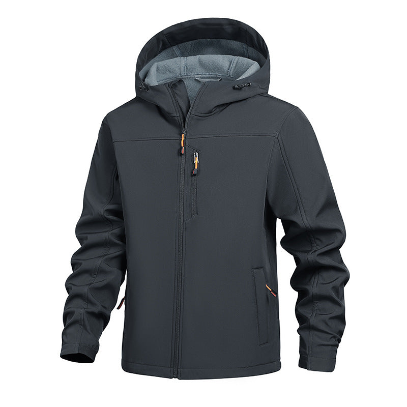 Herren Funktionsjacke Sportlich Verstellbares KapuzenSystem