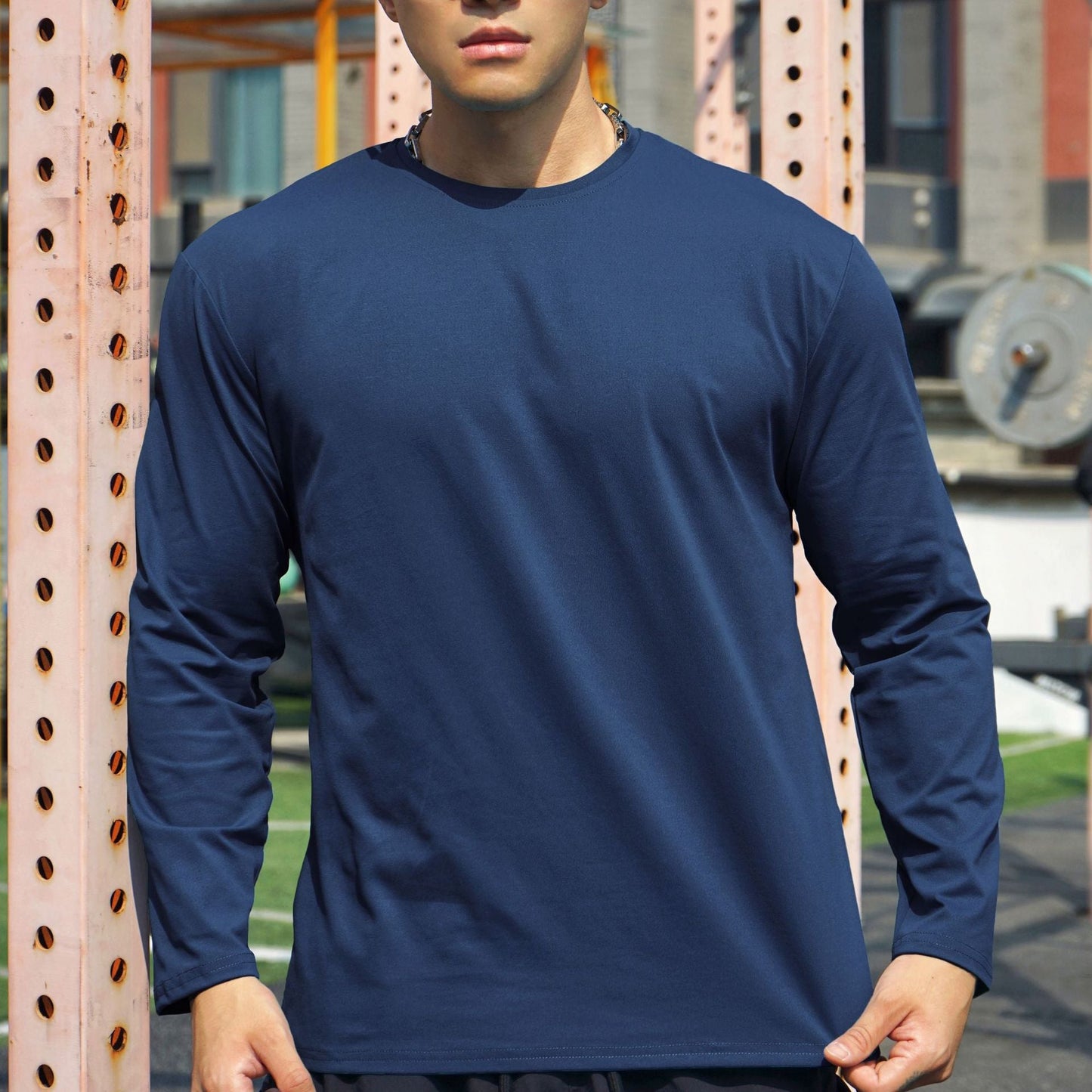Herren Sportshirt Langarm Atmungsaktiv Feuchtigkeitstransport