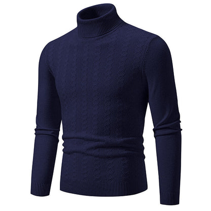 Herren Pullover Rollkragen Struktur Design Modern