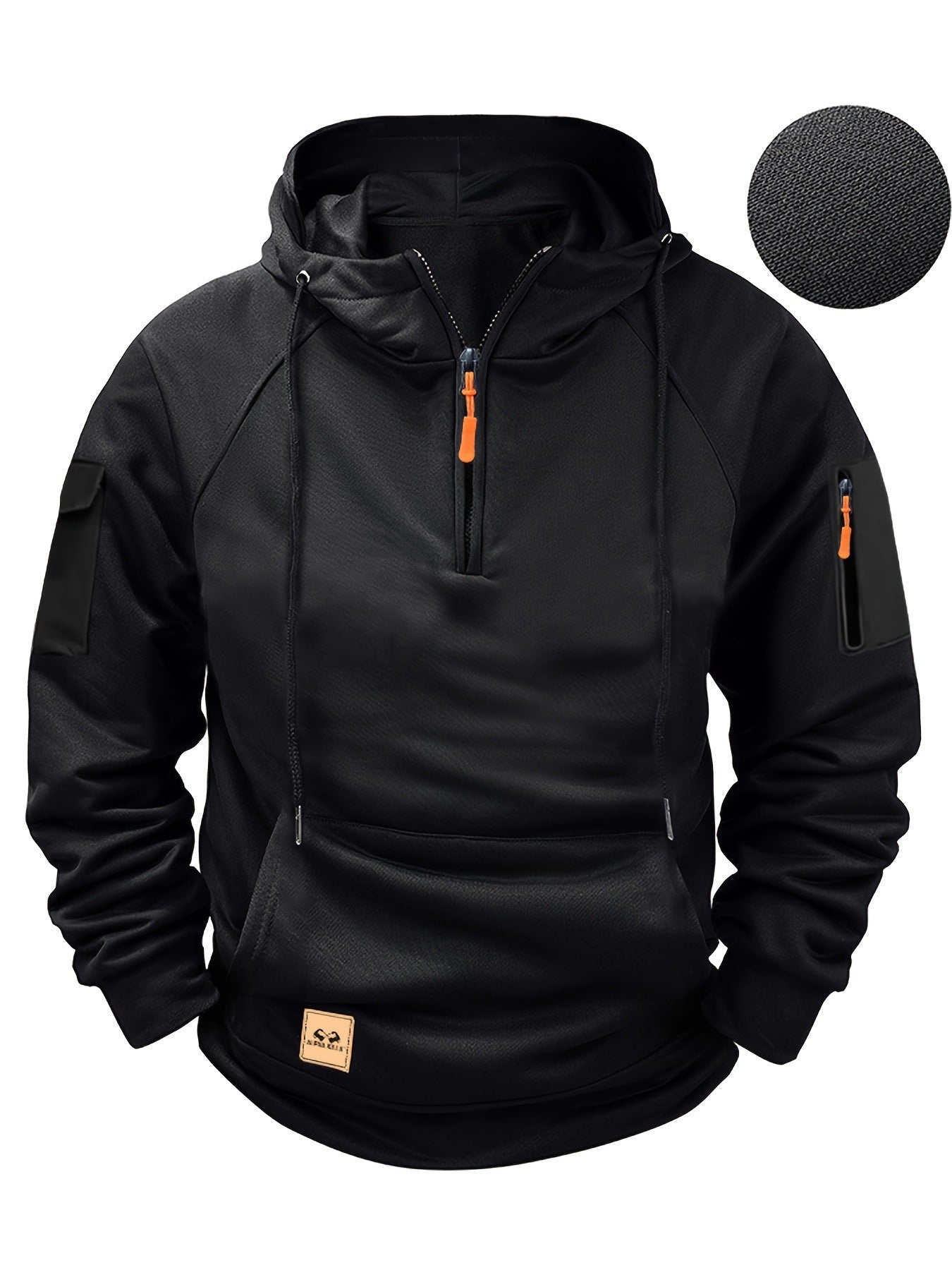 Herren Sportpullover Kapuzenpullover Mit Reißverschluss Taschen