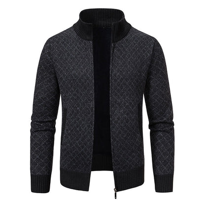 Herren Strickjacke Modern Zipper Hochwertig
