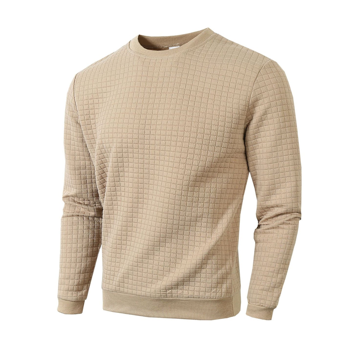 Herren Sweater Strukturiert Rundhals Modern Design