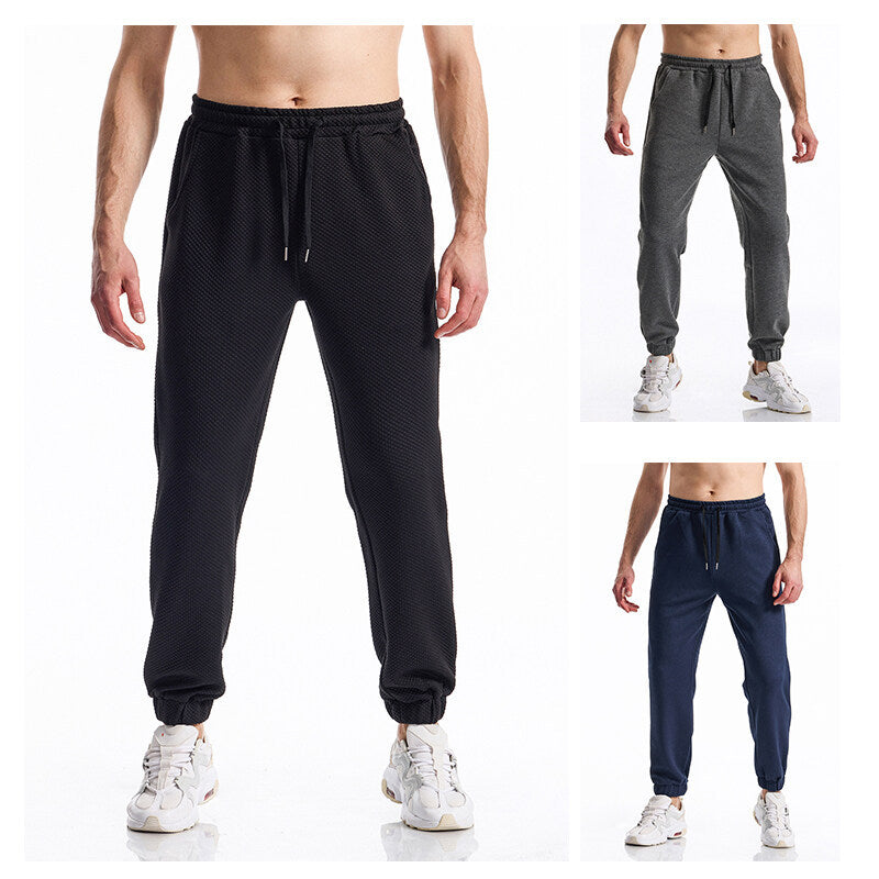 Herren Sport Hose Freizeitbeleuchtung Strukturiert Elegant