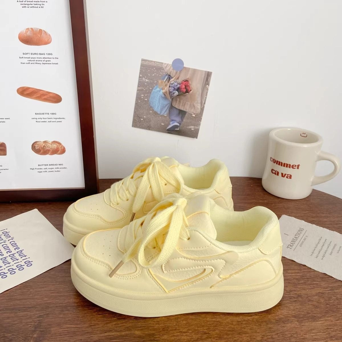 Damen Sneaker atmungsaktiv mit dicker Sohle bequem