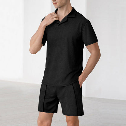 Herren Freizeithemd mit Shorts Sommer Casual